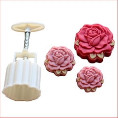 Khuôn lò xo Hoa Hồng LX1 50/75/150g - khuôn làm bánh trung thu, bánh dứa, bánh cốm xu xê, nhấn xôi hoa đậu