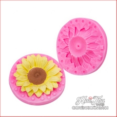 Khuôn silicon hoa Hướng Dương 10cm làm bánh rau câu 3D 4D nhấn xôi, fondant, socola, nến hanmade
