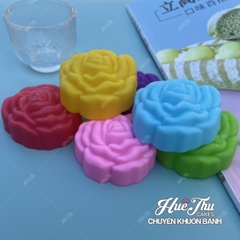 Khuôn silicon Nhiều Loại Hoa 5cm (10 cái) làm bánh rau câu, nhấn xôi, bánh da lợn