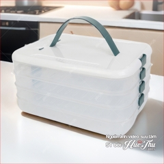 Khay đựng thực phẩm nhiều tầng tiện lợi - khay đựng hoa rau câu chống xuống màu, khay chè trôi nước