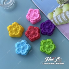 Khuôn silicon Nhiều Loại Hoa 5cm (10 cái) làm bánh rau câu, nhấn xôi, bánh da lợn