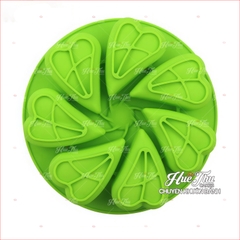 Khuôn silicon 7 Trái Tim Tình Yêu 19.8cm làm bánh rau câu 3D 4D nhấn xôi, fondant, socola, nến hanmade