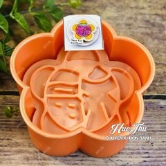 Khuôn xôi hình Bông Mai 14cm cao 5.5cm (nhiều họa tiết) - khuôn ép xôi, khuôn nhấn xôi Ngọc Lan