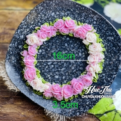 Khuôn silicon Vòng Tròn Hoa Hồng làm bánh rau câu 3D 4D nhấn xôi, fondant, socola, nến hanmade