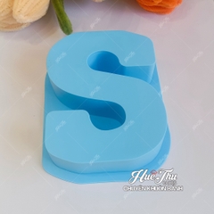 Khuôn silicon Chữ Cái / Số / Ký Tự từ A-Z 0-9 kích thước 12cm làm bánh rau câu 3D 4D nhấn xôi, fondant, socola