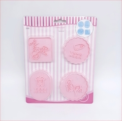 Khuôn nhấn Cutter Bình Sữa Xe Nôi CT1 (nhiều mẫu) tạo hình bánh bao, bánh quy, bánh mì, rau câu, xôi hoa đậu