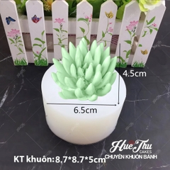 Khuôn silicon Sen Đá Tia Nhọn (số 2, số 5) làm bánh rau câu 3D 4D nhấn xôi, fondant, socola, nến hanmade