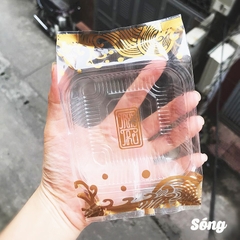 Combo Khay Túi Sóng 10cm đựng bánh Trung Thu (100 bộ) - Túi hàn đựng bánh