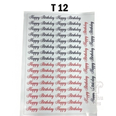 Tấm Decal Trong chủ đề Sinh Nhật, chữ dán tem dán lên bánh trang trí bánh rau câu tiện lợi (nhiều mẫu)