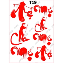 Tấm Decal Trong chủ đề Sinh Nhật, chữ dán tem dán lên bánh trang trí bánh rau câu tiện lợi (nhiều mẫu)