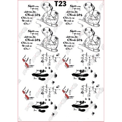 Tấm Decal Trong chủ đề Sinh Nhật, chữ dán tem dán lên bánh trang trí bánh rau câu tiện lợi (nhiều mẫu)