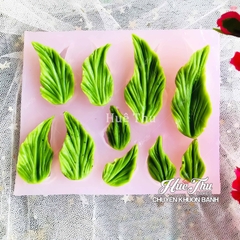 Khuôn silicon lá Loa Kèn 15x9cm làm bánh rau câu 3D 4D nhấn xôi, fondant, socola, nến hanmade