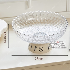 Khay Nhựa Đựng Trái Cây Hoa Quả 25cm đế tháo rời tiện lợi