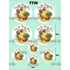 Tấm Decal Trong chủ đề Trung Thu, chữ dán tem dán lên bánh trang trí bánh rau câu tiện lợi (nhiều mẫu)