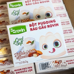 Bột Pudding Rau Câu Rovin hương Xoài/Dưa Lưới/Hạnh Nhân/Trà Xanh/Đào