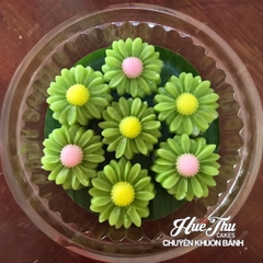 Khuôn silicon Nhiều Loại Hoa 5cm (10 cái) làm bánh rau câu, nhấn xôi, bánh da lợn