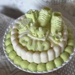 Khuôn silicon Bộ Chữ Hoa Văn A168 làm bánh rau câu 3D 4D nhấn xôi, fondant, socola, nến hanmade