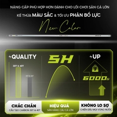 Cần câu đài săn hàng V5 BLACK CARP CC-38 RICE FISHING carbon 30T+40T