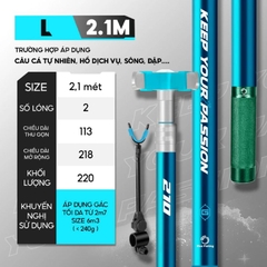 Gác Cần Câu Đài KK-59 Rice Fishing Gác Cần L Carbon 24T