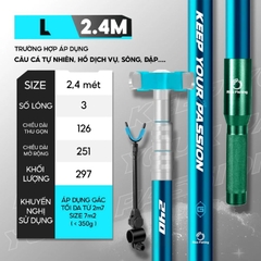 Gác Cần Câu Đài KK-59 Rice Fishing Gác Cần L Carbon 24T