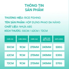 Hộp Đựng Phao Hộp Phao Thẻo V5 HP-14 Câu Đài Đa Năng Rice Fishing