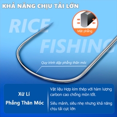Hộp 30 lưỡi câu nanh sói LC-25 Rice Fishing