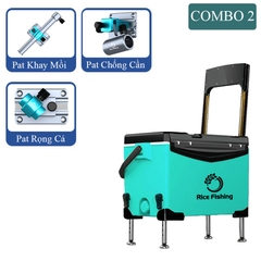 Thùng câu đài có tựa Rice Fishing KK-41
