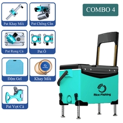 Thùng câu đài có tựa Rice Fishing KK-41