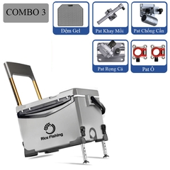 Thùng câu đài có tựa Rice Fishing KK-41