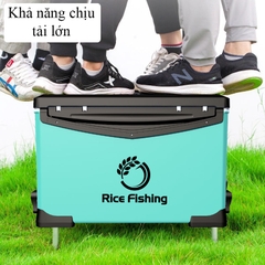 Thùng câu đài có tựa Rice Fishing KK-41