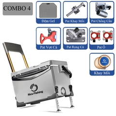 Thùng câu đài có tựa Rice Fishing KK-41