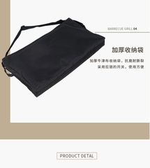 Bếp nướng inox ngoài trời di động gấp gọn, bếp than dã ngoại 3-5 người bếp nướng than hoa Selpa