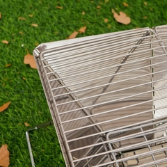 Bếp nướng inox ngoài trời di động gấp gọn, bếp than dã ngoại 3-5 người bếp nướng than hoa Selpa