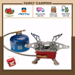 Bếp ga mini gấp gọn tiện dụng có túi đựng dã ngoại, du lịch hãng Aotu AT6325