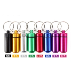 Lọ thuốc hợp kim nhôm móc khóa hộp đựng thuốc cầm tay ngoài trời chống thấm nước AoTu - AT7605