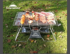 Bếp nướng gấp gọn có túi đựng cắm trại dã ngoại du lịch, bếp than chính hãng Campingmoon MT3