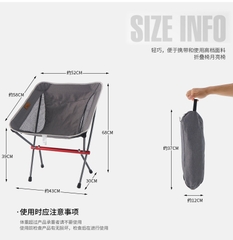 Ghế gấp hợp kim nhôm siêu nhẹ di động cắm trại câu cá chính hãng CLS