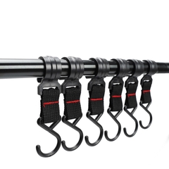 Giá treo đồ cắm trại gấp gọn tiện dụng, Giá móc đồ dã ngoại nhỏ gọn hợp kim nhôm đa năng có túi đựng