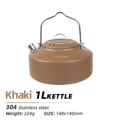Ấm đun nước, siêu đun nước gấp gọn có túi đựng cắm trại dã ngoại du lịch nhà bếp chính hãng
