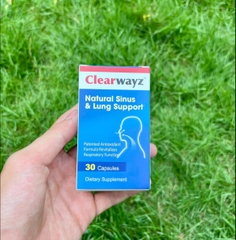 Clearwayz Hỗ trợ đường thở, hô hấp, ngủ ngáy, hút thuốc 30V