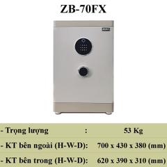Két sắt nhập khẩu BOFA ZB-70FX Vân Tay+Điện Tử+kết nối điện thoại