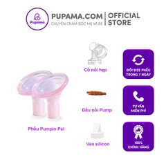 Bộ phụ kiện máy Unimom: Phễu Pumpin, cổ nối hẹp, van silicon, đầu nối pump