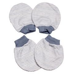 Set 2 đôi bao tay sơ sinh Miomio dạng bo