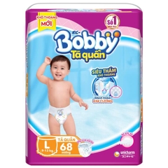 Bỉm - Tã quần Bobby size L 68 miếng (9-13kg) - (giao bao bì ngẫu nhiên)