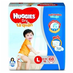 Bỉm - Tã quần Huggies size L 68 miếng (9-14kg) - (giao bao bì ngẫu nhiên)