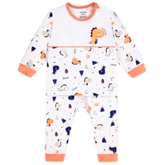 Đồ bộ dài Uala khủng long 2039 6-9M - Trắng Cam