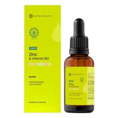 Kẽm và Vitamin B12 Nutrivitatity 0M+ 30ml