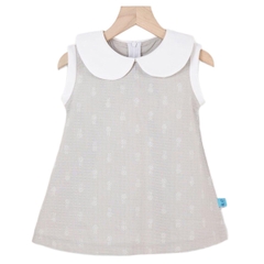 Váy cổ cánh sen Mompa 100MP512 3Y - Xám