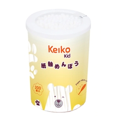 Tăm bông Keiko kháng khuẩn đầu tròn 200 que
