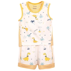 Bộ UalaRogo 18-24M ba lỗ họa tiết 2071 - Vàng